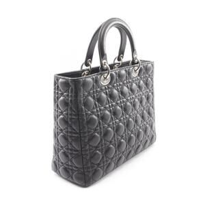 Dior Lady 2WAY Lambskin handbag black